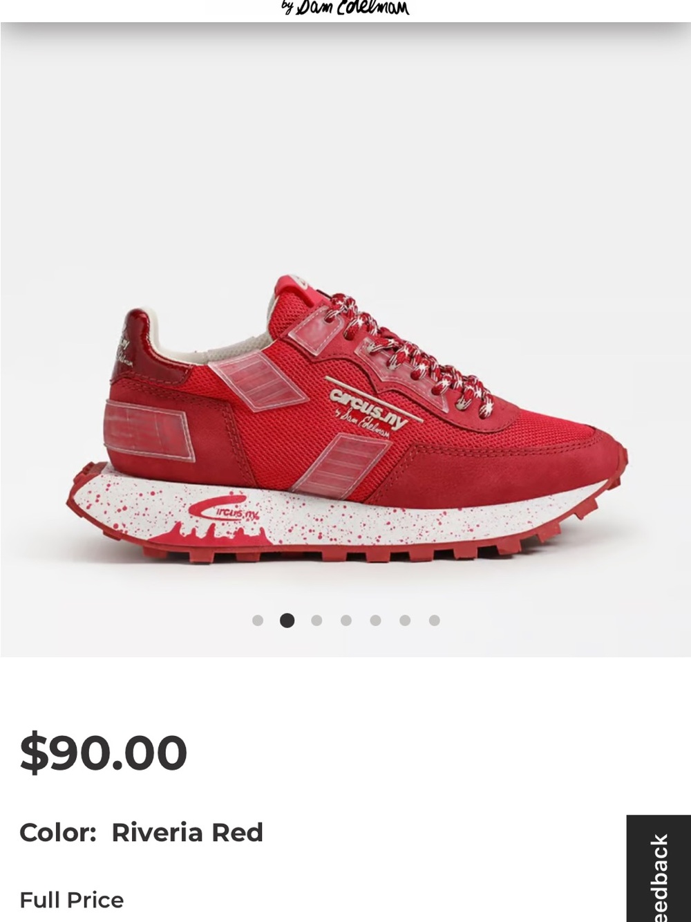 Circus by Sam Edelman Red Low-Top Platform Sneakers